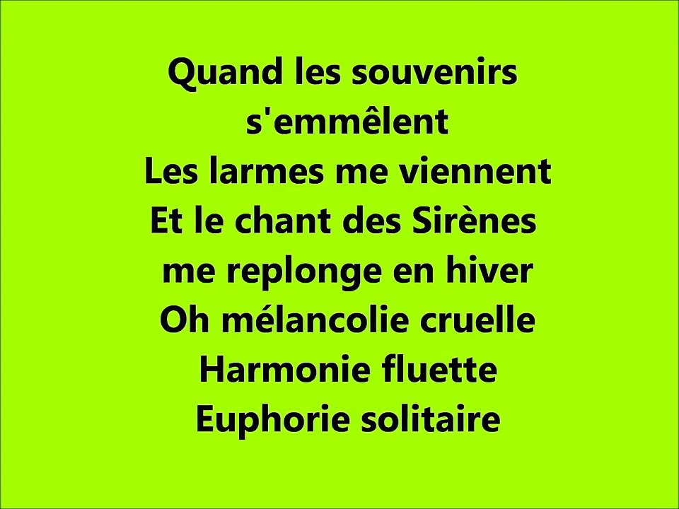 Paroles De Fréro Delavega Le Chant Des Sirènes