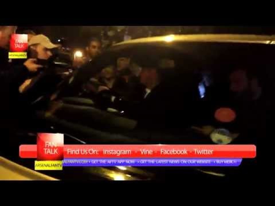 Jack Wilshere Leaving The Emirates - Arsenal 1 Besiktas 0