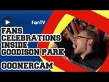 Fans Celebrate Girouds Goal Inside Goodison Park - Everton 2 Arsenal 2
