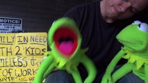 Homeless Man performs Under Pressure - 2 Kermits - Queen - David Bowie