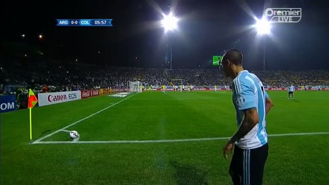 Marcos Rojo Amazing header chance | Argentina vs Colombia 26.06.2015