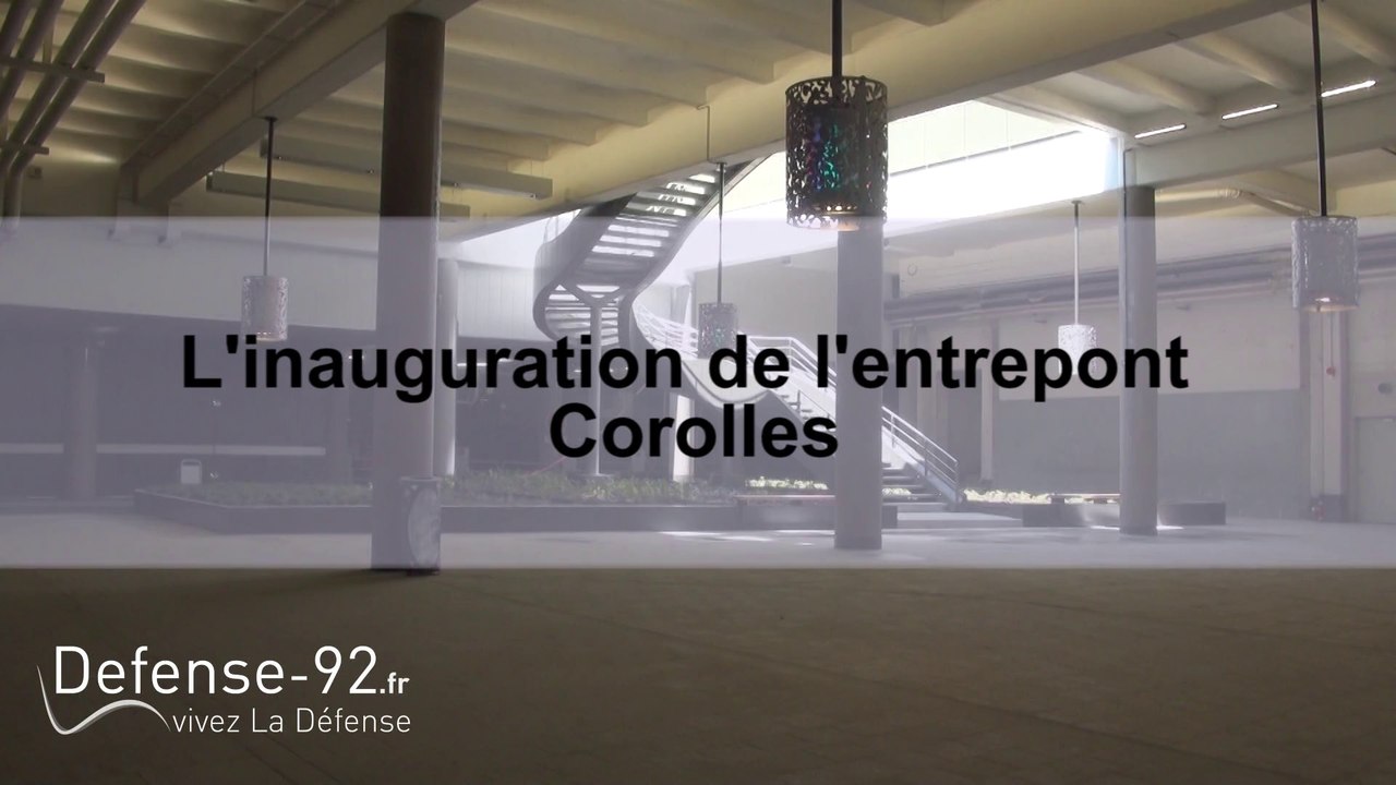 L'inauguration de l'entrepont Corolles