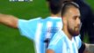 Reffere doesn't give a penalty for Argentina and Aguero gets a yellow card