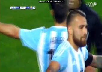 Reffere doesn't give a penalty for Argentina and Aguero gets a yellow card