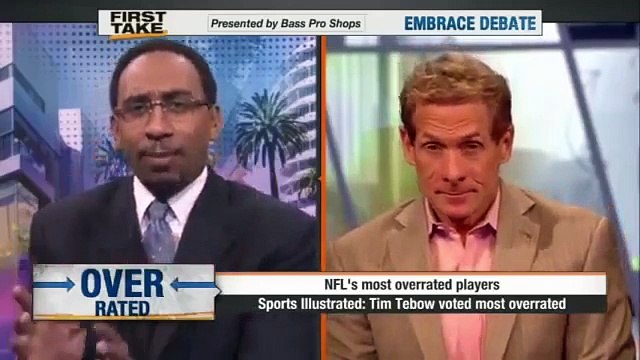 Skip Bayless and Stephen A Smith on Tim Tebow Voted NFLs Most Overrated Player ESPN First Take