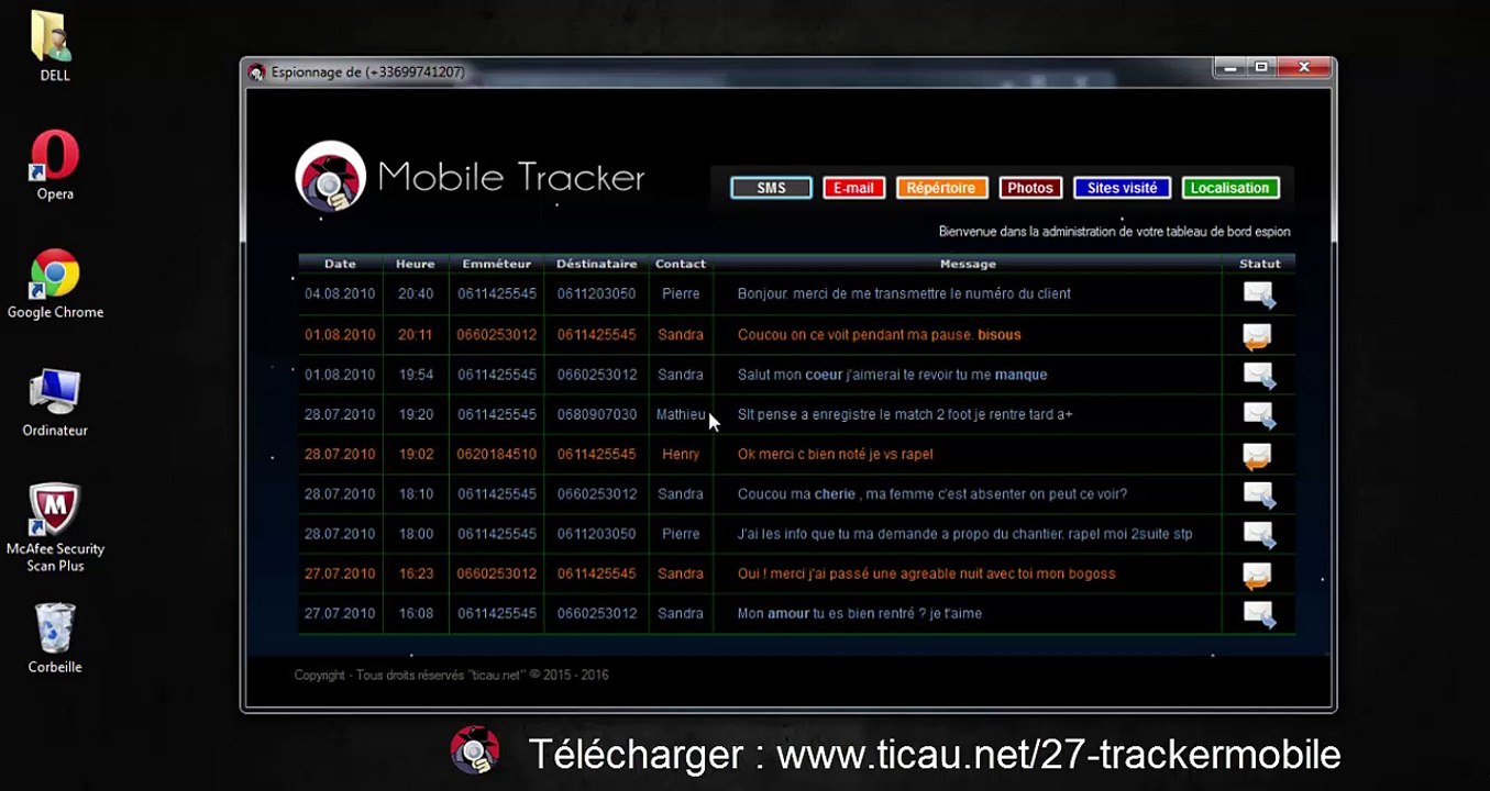 espionner un telephone portable et localiser