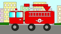 Cartoon about fire engine, police car and an ambulance! Cartoons about trucks and cars for children