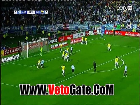 ملخص الشوط الاول الارجنتين - كولومبيا