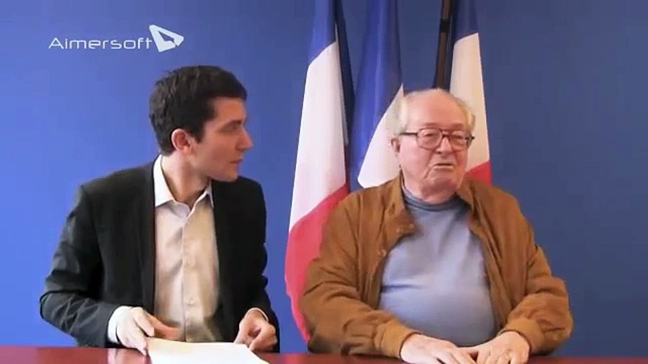 Jean Marie Le Pen clash Aymeric Caron (le pauvre con)
