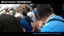 Napoli - Siena 2 - 1 Festa Champions - Fuochi d'artificio e giro di campo
