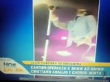 Luan santana se emociona e chora ao fazer homenagem a Cristiano Araujo em Show 25-06-2015