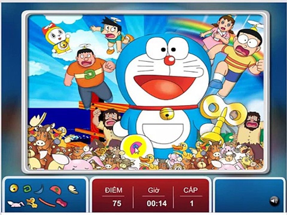 Game Doremon truy tìm vật chứng