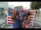 World Cup Diary of Brazil - USA Fans Chanting Before Portugal Clash