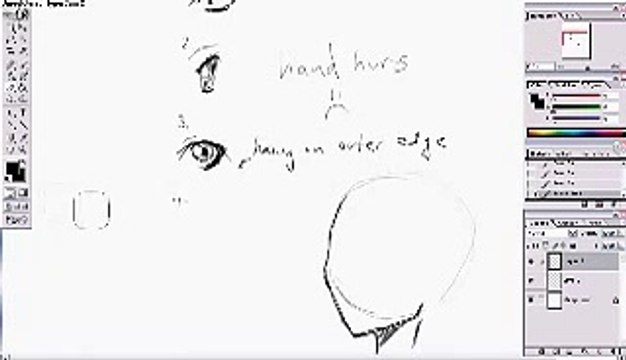 An actuall anime face tutorial, not speed draw