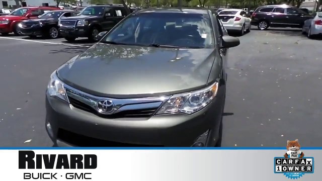 USED 2012 TOYOTA CAMRY XLE for sale at Rivard Buick GMC #F1224A