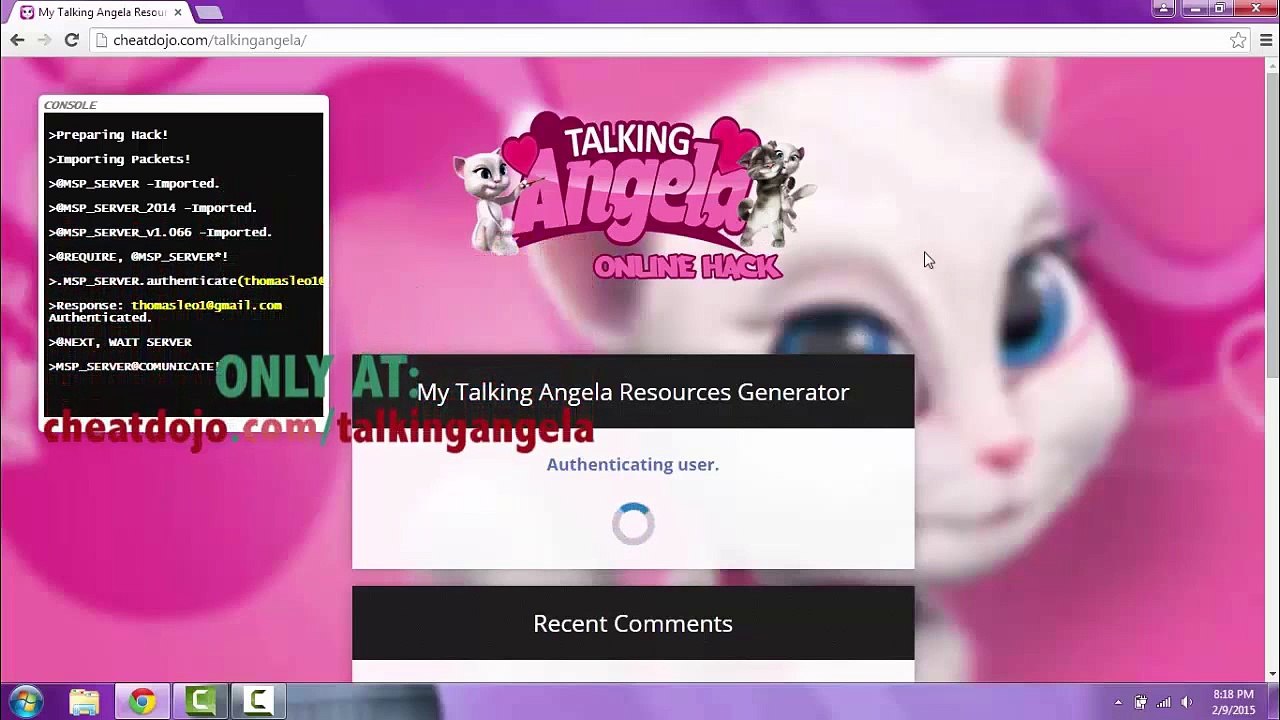 My Talking Angela Diamonds, Coins Generator