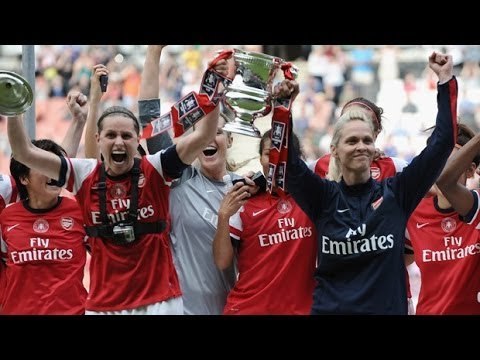Arsenal Ladies FA Cup Final Victory From The Terraces