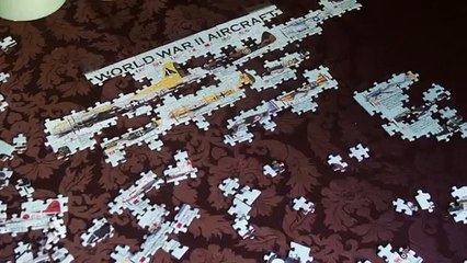 wwii airplane puzzle with american patrol