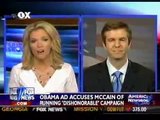 Fox News Megyn Kelly Takes Tucker Bounds To Task McCain Ads