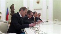 Russian President Putin meets UN secretary general Ban Ki moon
