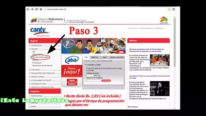 Como registrarse en cantv PLAN INTERNET EQUIPADO #PLANINTERNETEQUIPADO #internet #cantv #vit