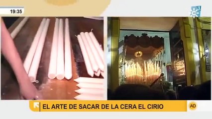 Así se hacen las velas y los cirios en Andújar