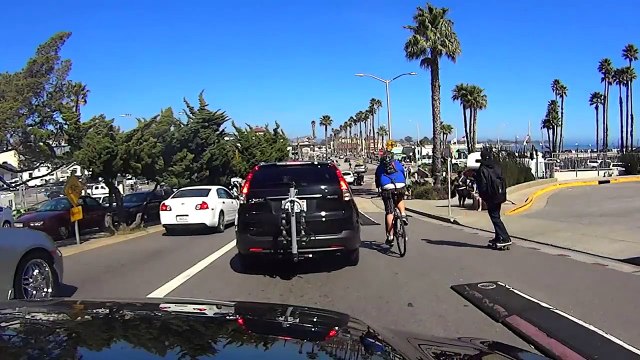 Pacific Coast Highway. Half Moon Bay - Santa Cruz - 17 Miles Drive. California. sony action cam