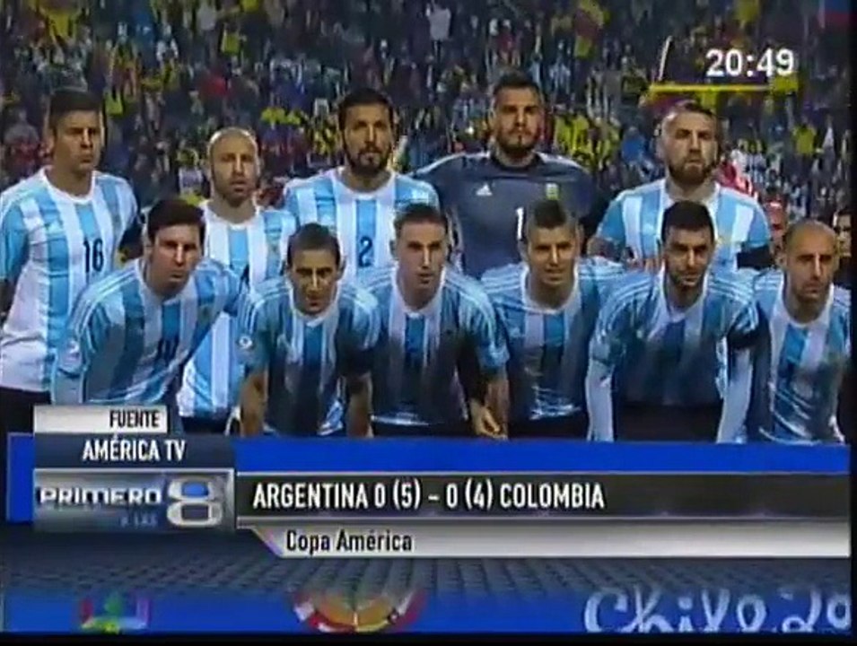 Argentina venció 5-4 en penales a Colombia y clasificó a las semifinales de la Copa América 2015