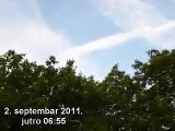 Chemtrails Belgrade Serbia 02.09.2011. - Hemijski tragovi Beograd Srbija