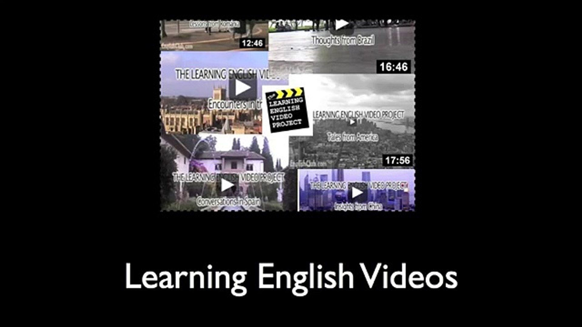 ⁣Learning English Video Project