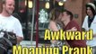 Awkwardly making out in public (prank)