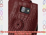 PDair T41 Red Crocodile Pattern Leather Case for Samsung Galaxy Note GT-N7000 / SGH-I717