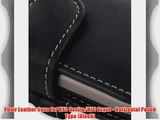 PDair Leather Case for HTC Desire/HTC Bravo - Horizontal Pouch Type (Black)