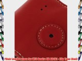 PDair Leather Case for HTC Desire HD A9191 - Flip Type (Red)