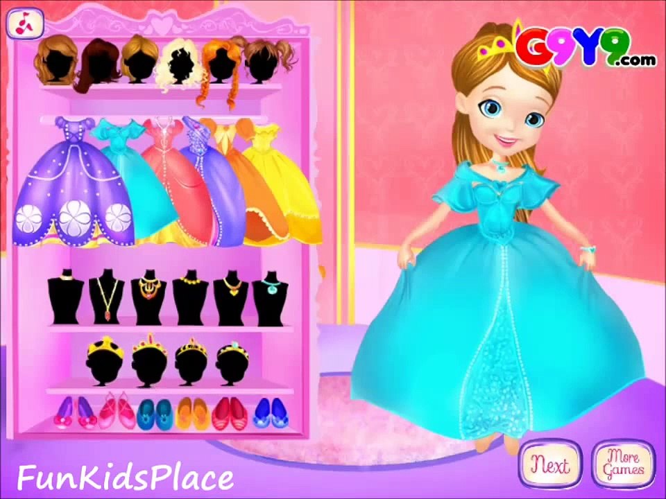 Princess Sofia Dress Up Makeover Video Sofia The First Games Beauty Makeovers