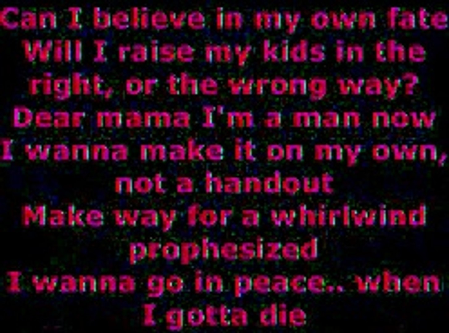 2pac Letter To My Unborn Child Lyrics Video Dailymotion