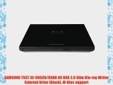 SAMSUNG TSST SE-506CB/RSBD 6X USB 2.0 Slim Blu-ray Writer External Drive (Black) M-Disc support