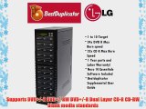 Bestduplicator BD-LG-10T 10 Target 24x SATA DVD Duplicator with Built-In LG Burner (1 to 10)