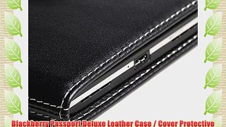 Blackberry Passport Deluxe Leather Case / Cover Protective Carrying Phone Case / Cover (Handmade