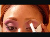 Black ,PINKand purple  arabic eye makeup tutorial