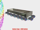 IOGEAR 8-Port KVM Switch with (4) 6-Ft. Long and (4)10-Ft. Long KVM Cables GCS138KIT