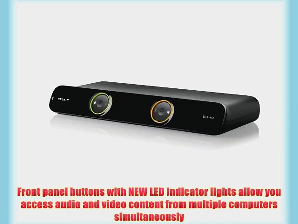 Belkin Soho F1DS102L VGA and USB 2 Port In/Out KVM Switch (Black)