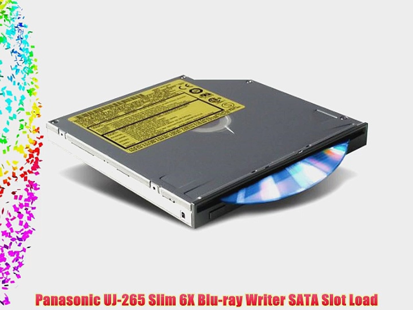 Panasonic UJ-265 Slim 6X Blu-ray Writer SATA Slot Load 