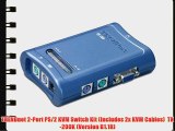 TRENDnet 2-Port PS/2 KVM Switch Kit (Includes 2x KVM Cables)  TK-200K (Version B1.1R)