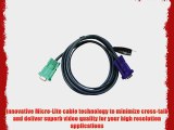 ATEN USB KVM Cable SPHD-15 Male to VGA and USB A 2L5203U 10 Feet