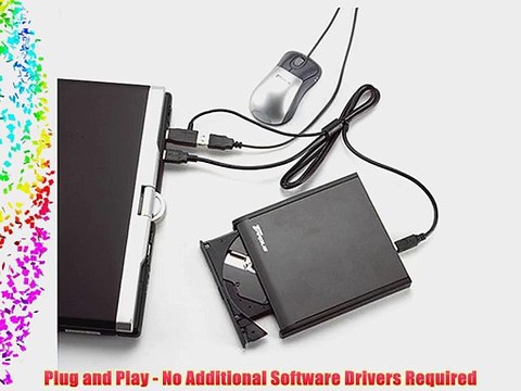 Targus PADVD010U USB 2.0 DVD/CD-ROM Slim External Drive - Black