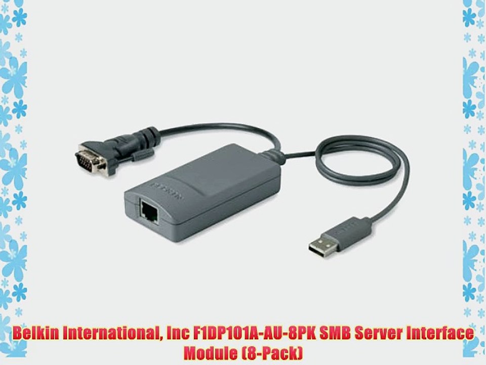 Belkin International Inc F1DP101A-AU-8PK SMB Server Interface Module (8-Pack)