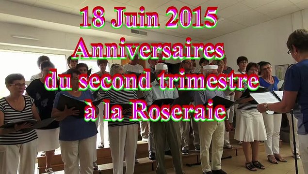 Anniversaires du second trimestre à la Roseraie