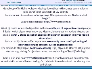 Kleding bedrukken Amersfoort