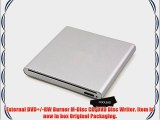 COOLEAD-Slot Loading External USB M-DISC DVD -RW CD RW Burner Writer Drive For Apple MacBook